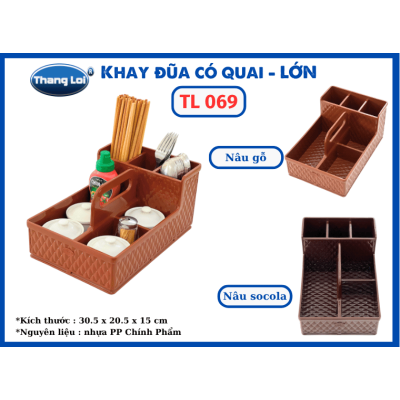 KHAY ĐŨA CÓ QUAI-LỚN  TL 069